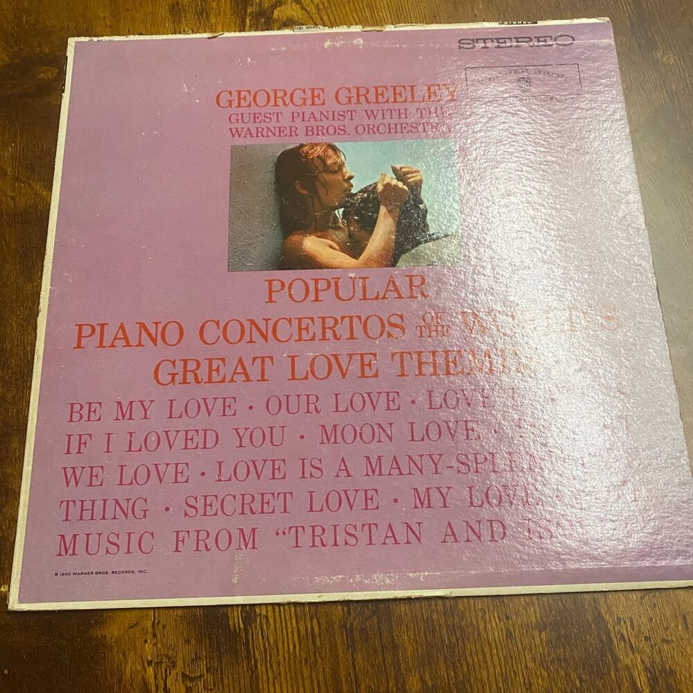 George Greeley - Popular Piano Concertos Of The World's Great Love Themes LP